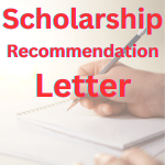 recommendation letter for scholarship